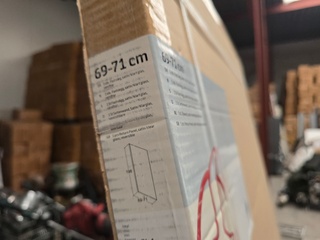Douchewand 198×69-71cm Dansani